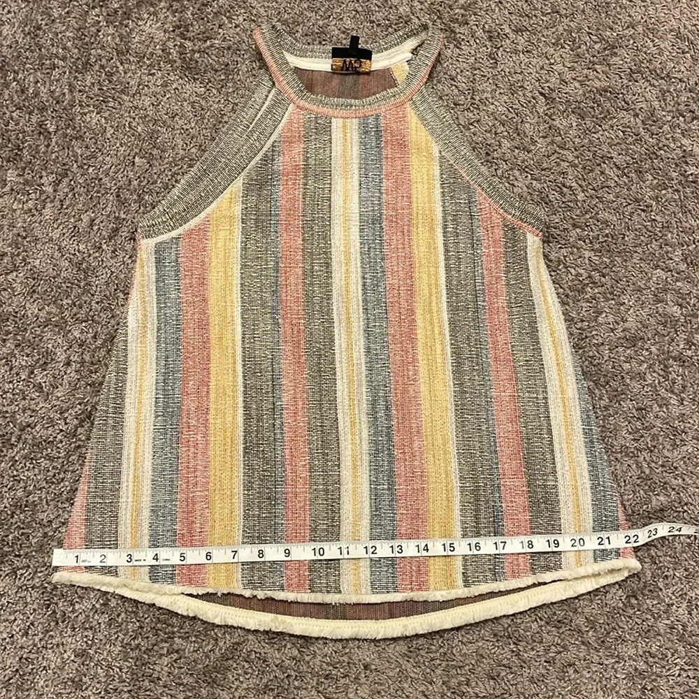W5 Anthropologie Striped Halter Tank - Picture 7 of 9